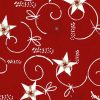 Christmas red pattern Luxury Italian Gift Wrapping Paper