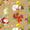 Christmas yellow pattern Luxury Italian Gift Wrapping Paper