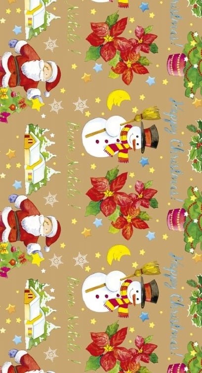Christmas yellow pattern Luxury Italian Gift Wrapping Paper